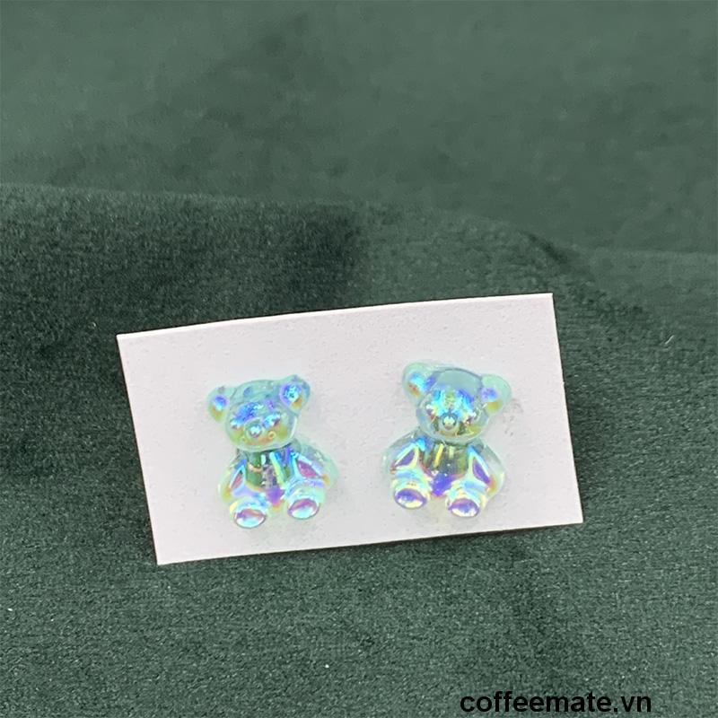 ⚡Khuyên Tai Nhựa Acrylic Hình Gấu Màu Sắc Ngọt Ngào Thời Trang Cho Nữ