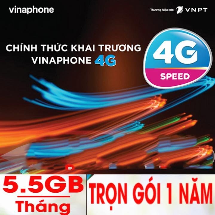 Sim Vina 4G có 5GB/ tháng sử dụng không giới hạn data trong 1 năm
