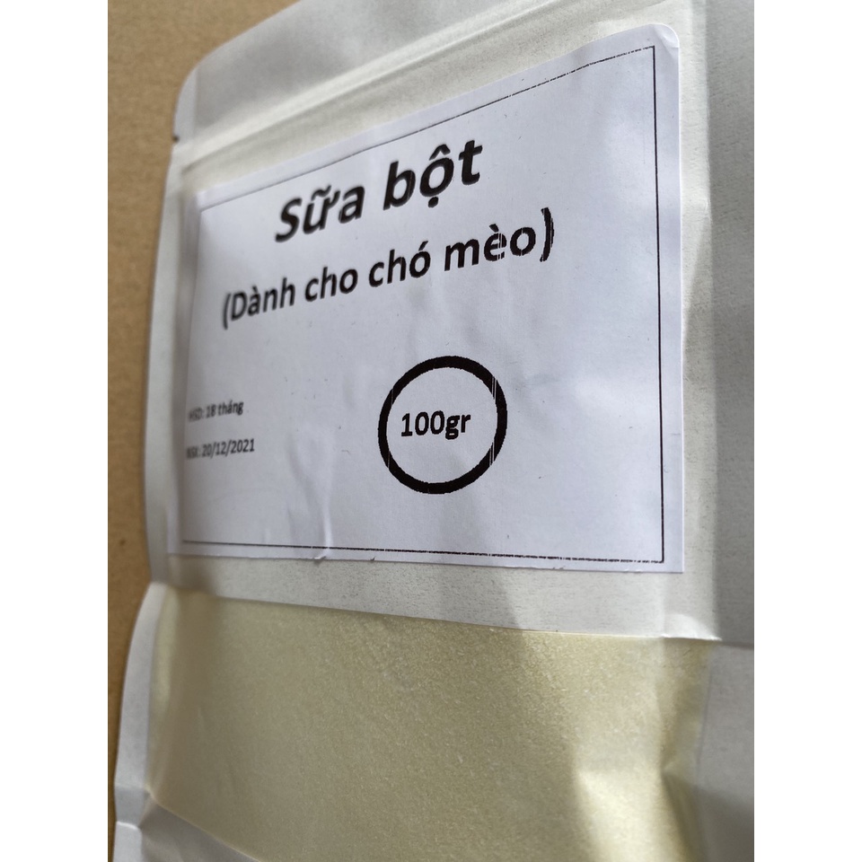 Sữa bột 100gr Sữa cho chó mèo dạng bột