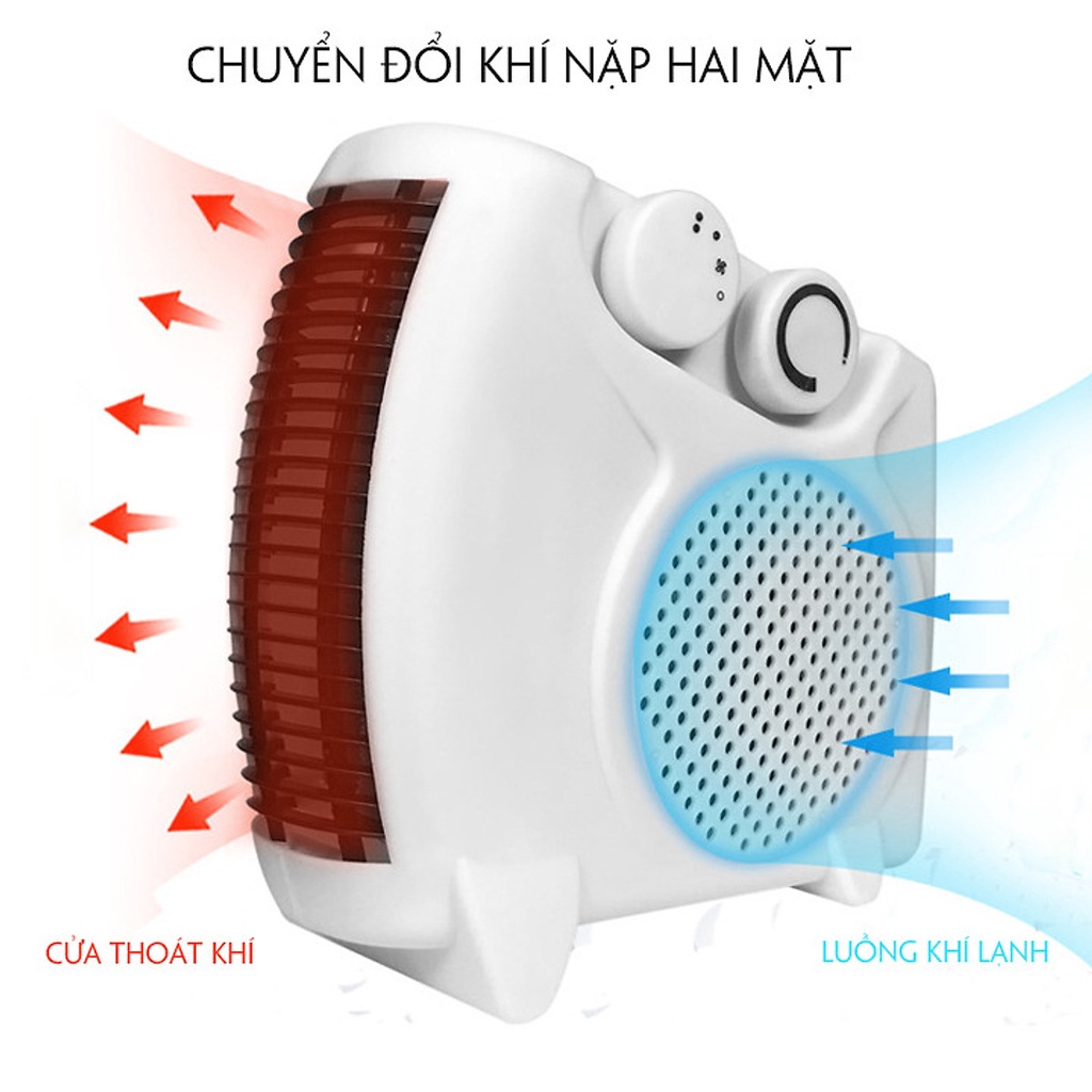 Quạt Sưởi Ấm Mini Để Bàn Cho Gia Đình - Máy Sưởi Ấm Hồng Ngoại Bảo Hành Lên Đến 12 Tháng