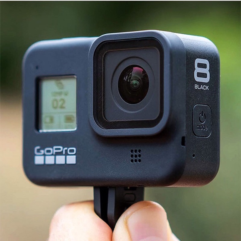 Camera Gopro 8 Black cũ kèm pin, thẻ 16GB, đế gắn và đế dán