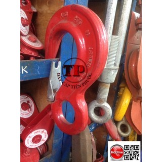 Móc cẩu đỏ tốt , Móc cẩu hàng, móc cẩu chốt tự khóa, móc cẩu chốt, móc cẩu tròn tốt 3.2 tấn