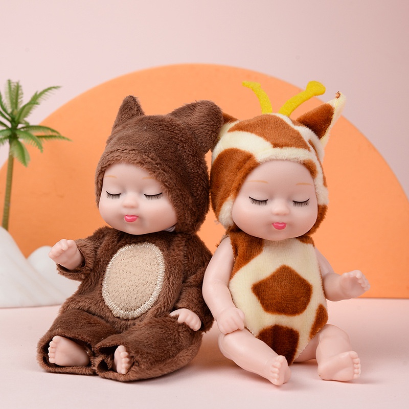 Búp Bê Em Bé Đang Ngủ Bằng Nhựa Kích Thước 11 * 5CM