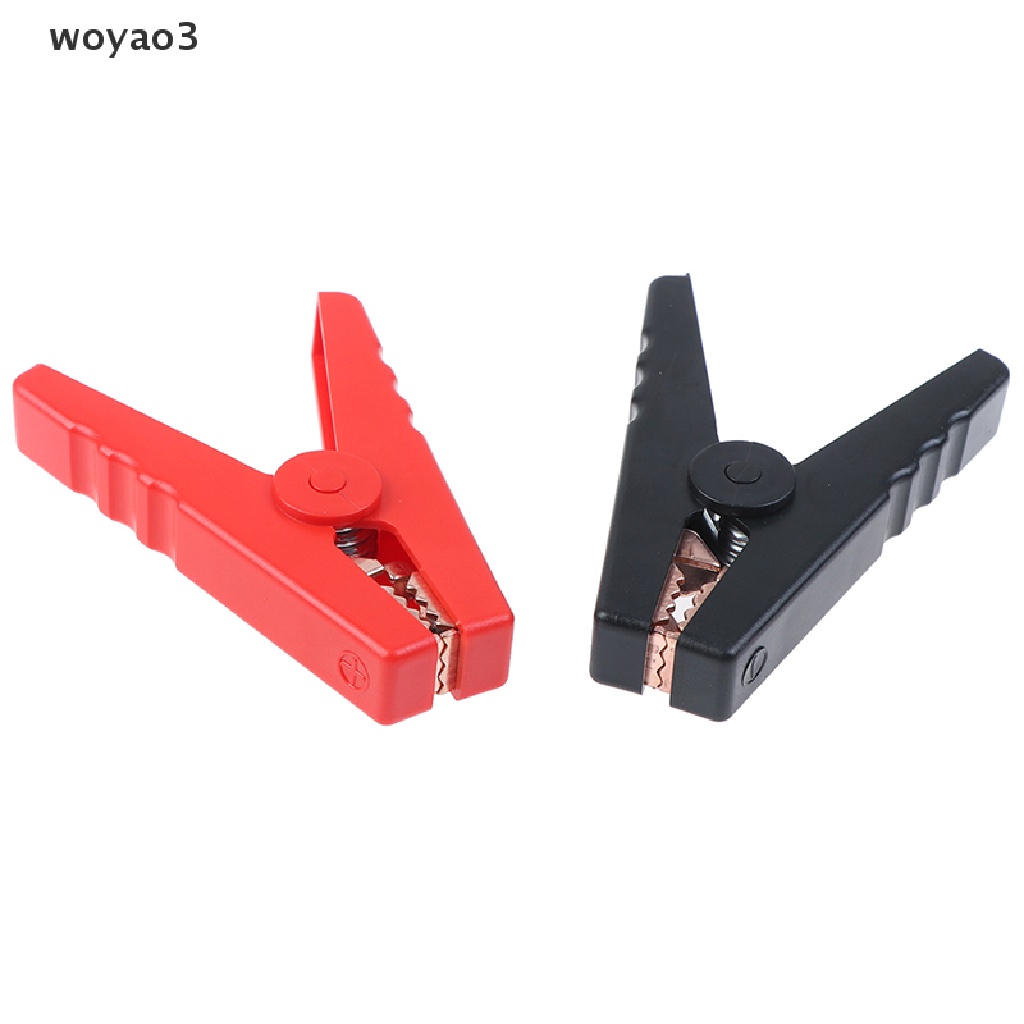 Set 2 Kẹp Cá Sấu Cách Điện 100a Cỡ Lớn woyao3 Chuyên Dụng Cho Xe Hơi Phụ Kiện Trang Trí Nội Thất Xinh Xắn Chất Lượng