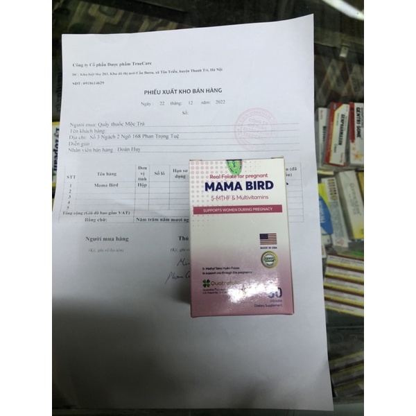 Combo tăng thụ thai 3 sản phẩm Gel Ritex tạo môi trường + 5-MTHF Mama Bird + Que thử rụng trứng LH Tana