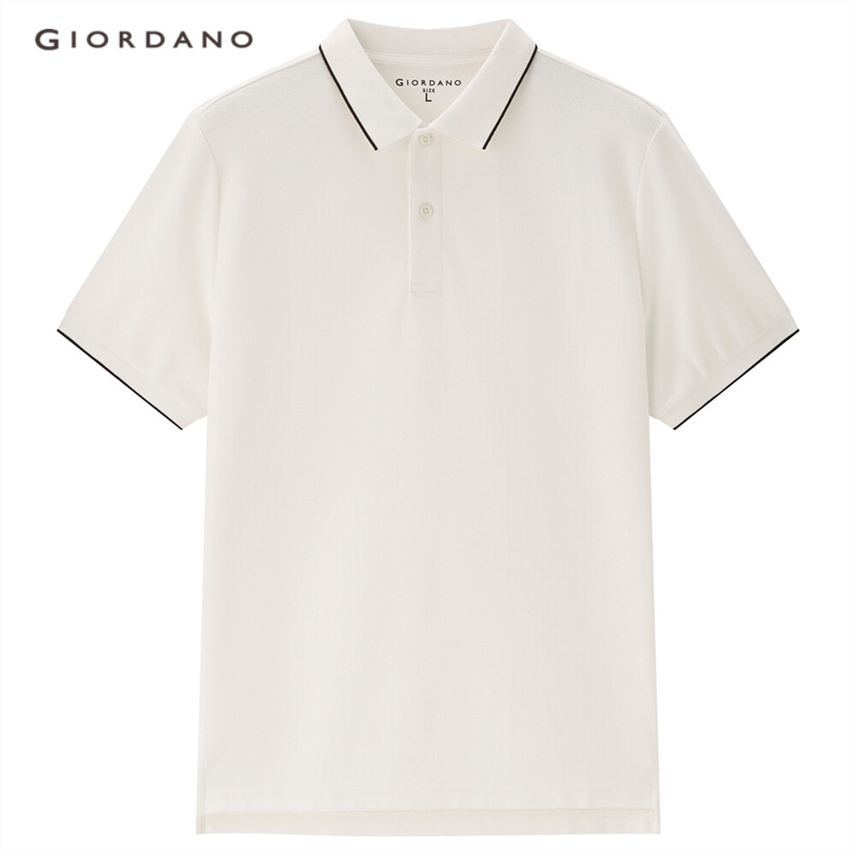 GIORDANO Áo Polo nam tay ngắn vải mát mùa hè dã ngoại nhiều màu tùy chọn 13013022