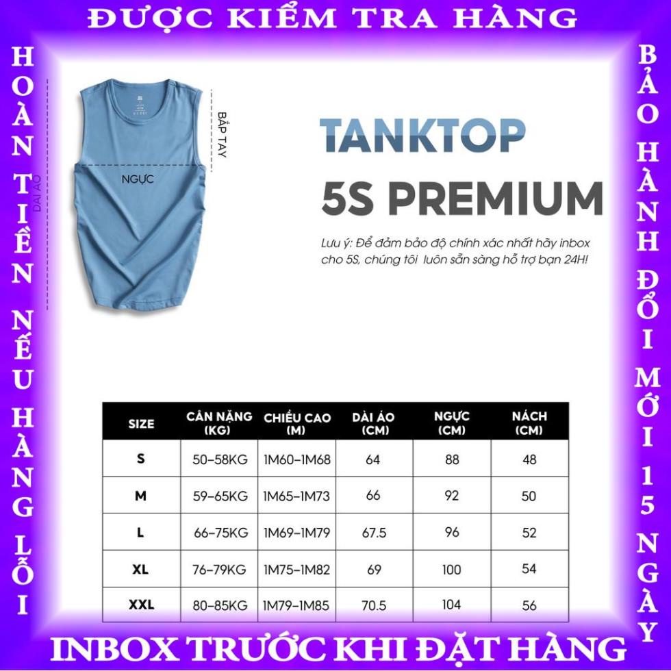 Áo Sát Nách Nam 5S, Chất Liệu Cotton Thấm Hút Tốt, Thiết Kế Dáng Thể Thao Khỏe Khoắn, Năng Động (ATT22099-02) trantu