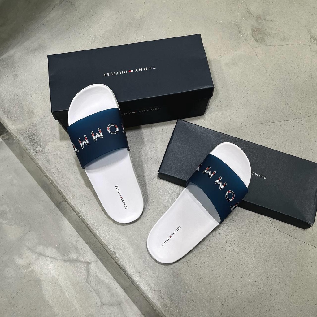 Dép quai ngang Tommy Hilfiger Drya 401 Fullbox | PiuPiu Authentic