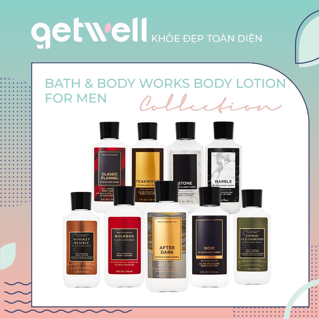 Sữa dưỡng thể body lotion for men dành cho nam Bath & Body Works 236ml