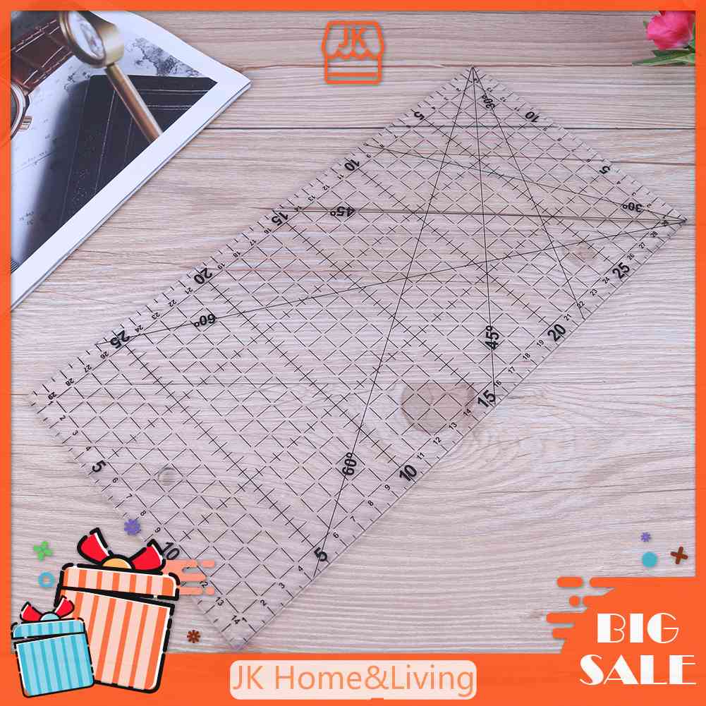 Thước Hình Tam Giác Dày Cỡ Lớn 30X15Cm Chuyên Dùng Trong May Vá