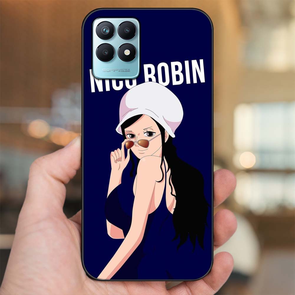Ốp lưng Realme Narzo 50 viền đen in hình Nico Robin One Piece Đảo Hải Tặc