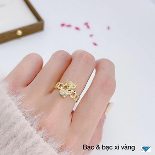 Nhẫn hồ ly kim tiền bạc nữ