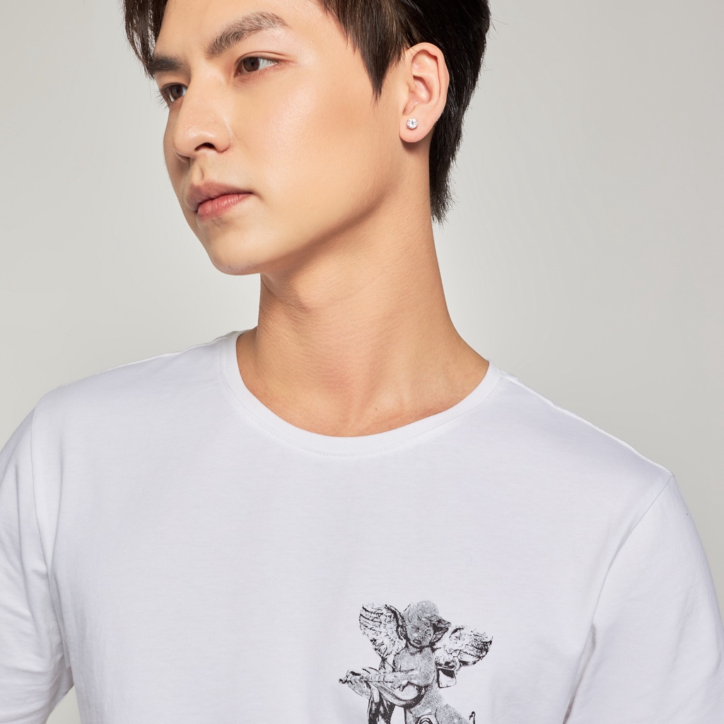 Áo phông nam in hình Cotton USA Highway (Menswear) Cupid