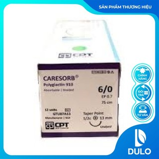 Chỉ phẫu thuật Caresorb 6/0 ( Combo 6 sợi)