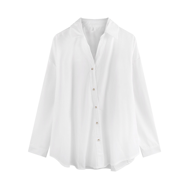 Áo Sơ Mi Dài Tay Phong Cách Pháp Thời Trang Mới Cho Nữ