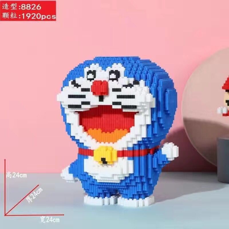 Đồ Chơi Lego Doraemon và Dorami cao 30cm và có 800 hạt lego