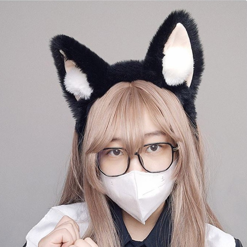 Flgo Băng Đô Tai Cáo Bông Đáng Yêu Dành Cho Nữ Rửa Mặt Hóa Trang Phục Sinh