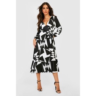 Đầm Ted baker dư xịn vải lụa cổ đắp V siêu đẹp