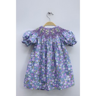 Đầm smock hoa nhí