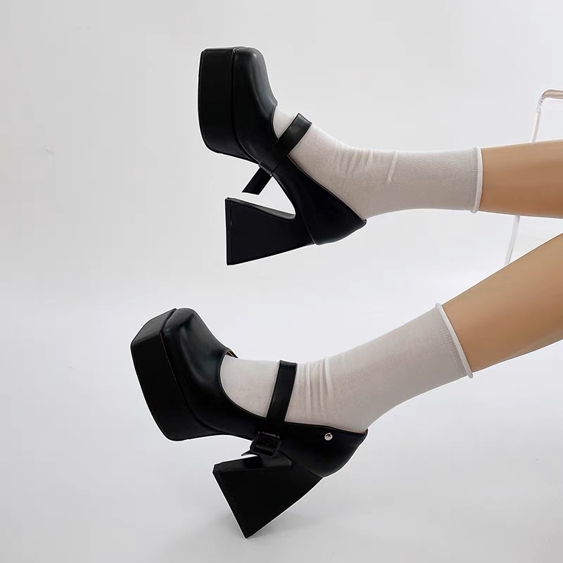 GIÀY CAO GÓT A88 ĐẾ TRỤ TAM GIÁC CAO 10.5CM