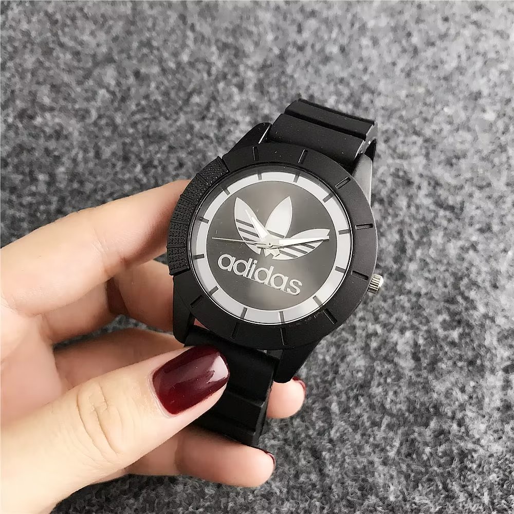 Đồng Hồ Đeo Tay Adidas Mặt Tròn Dây Da Thép Không Gỉ Thời Trang Cho Cặp Đôi