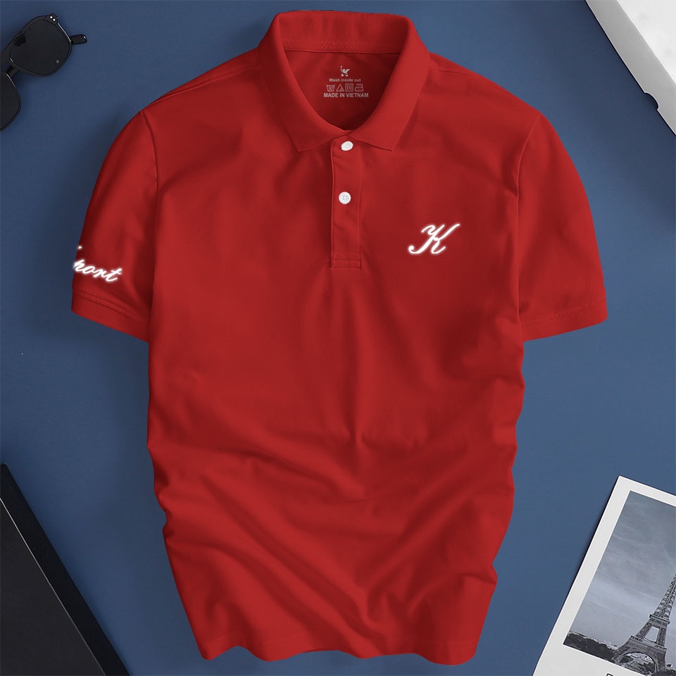 Áo thun nam cổ bẻ Depstyle PT128 vải thun cá sấu poly 4 chiều thoáng mát