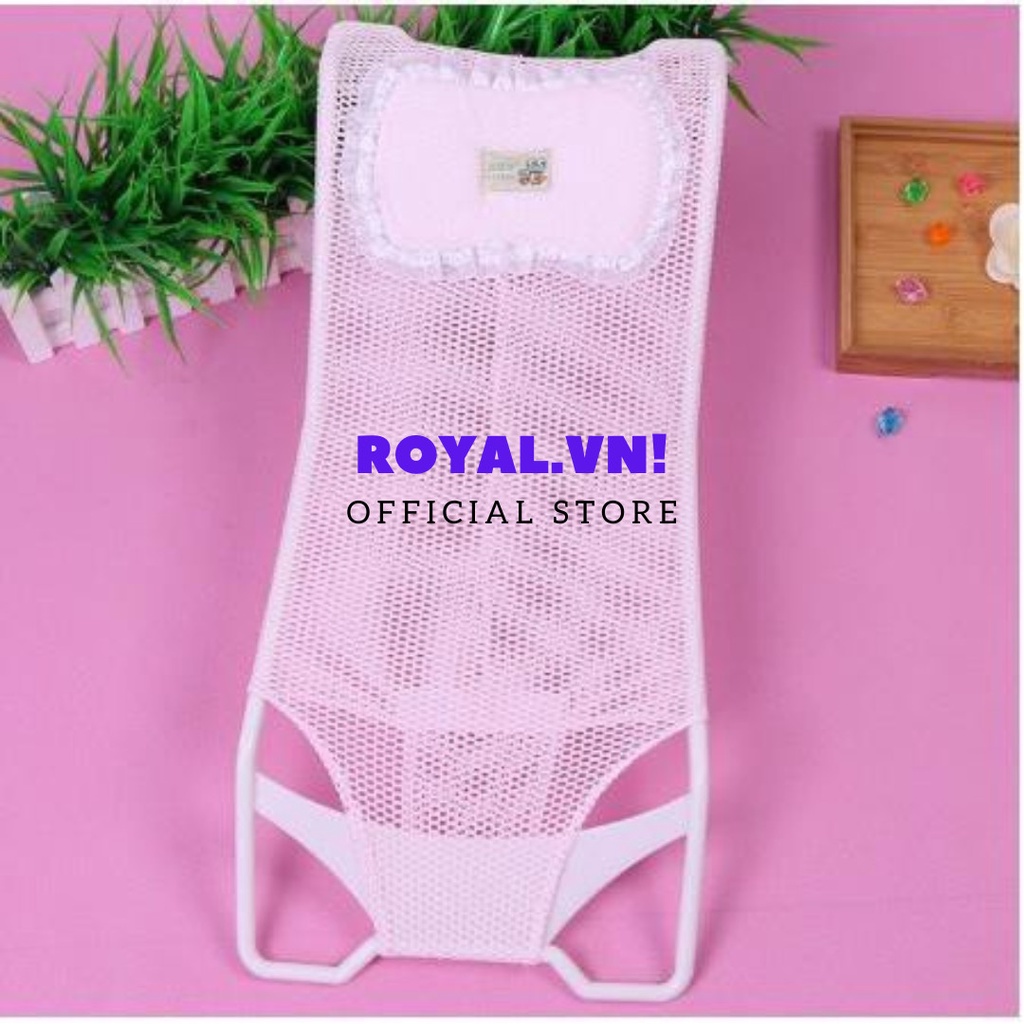 Lưới tắm cho bé Royal, lưới tắm cho bé sơ sinh kèm gối cao cấp