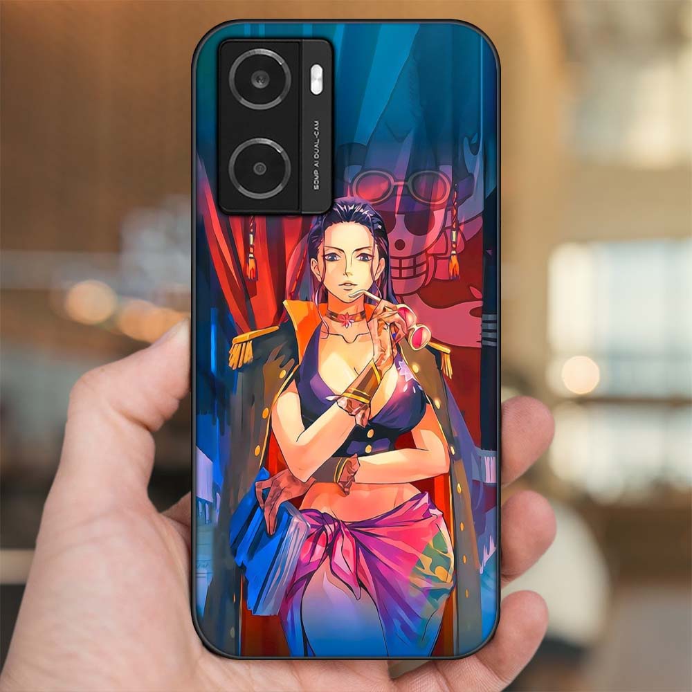 Ốp lưng Oppo A77s viền đen in hình Nico Robin One Piece Đảo Hải Tặc