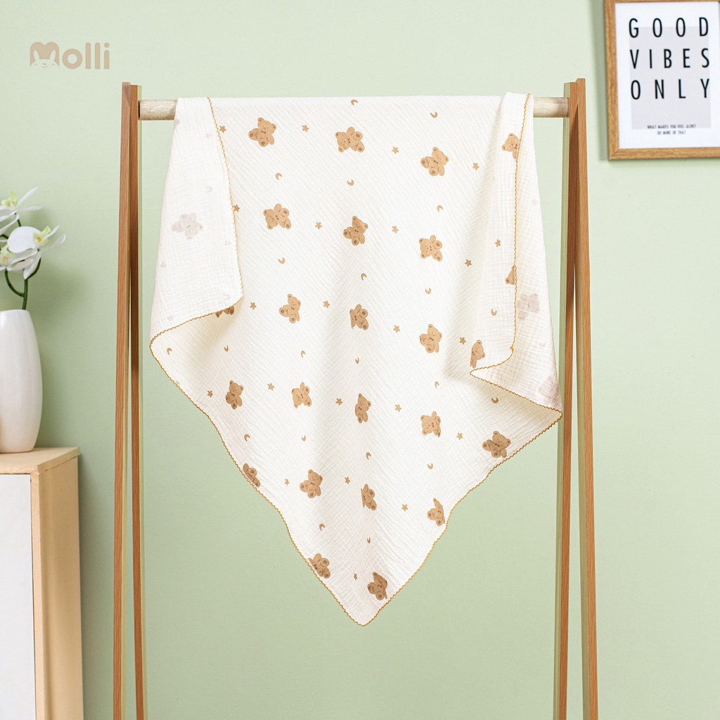 Khăn Tắm Xô Sợi Tre Đa Năng Oganic Molli- Hàng Made In Việt Nam