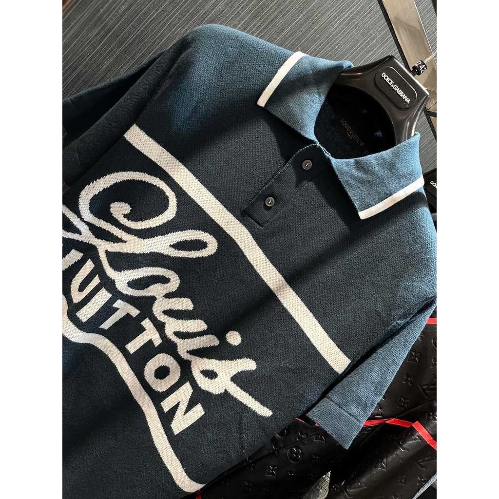 Áo polo Louis Vuitton logo ngực LA 2022 on web