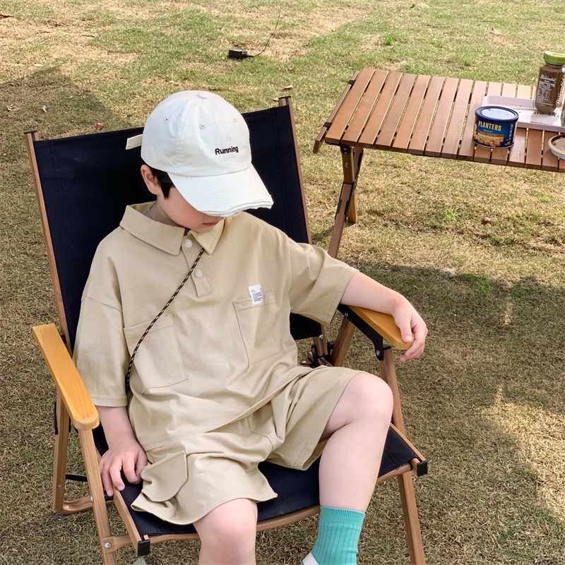 Quần áo trẻ em Đồ bộ bé trai cộc tay Magickids áo polo quần short chất cá sấu thoáng mát mùa hè BR23017