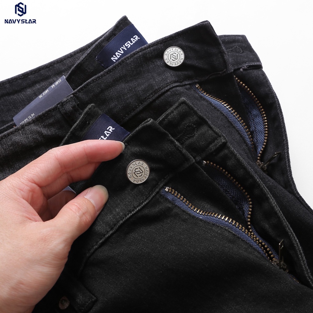 BIGSIZE NAM 80-140KG SHORT JEAN ĐEN  2BIG NAVY STAR