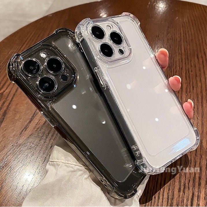 Ốp Điện Thoại Silicon Trong Suốt Chống Sốc Cho IPhone 14 13 12 11 Pro Max X Xs Xr Max 8 7 Plus