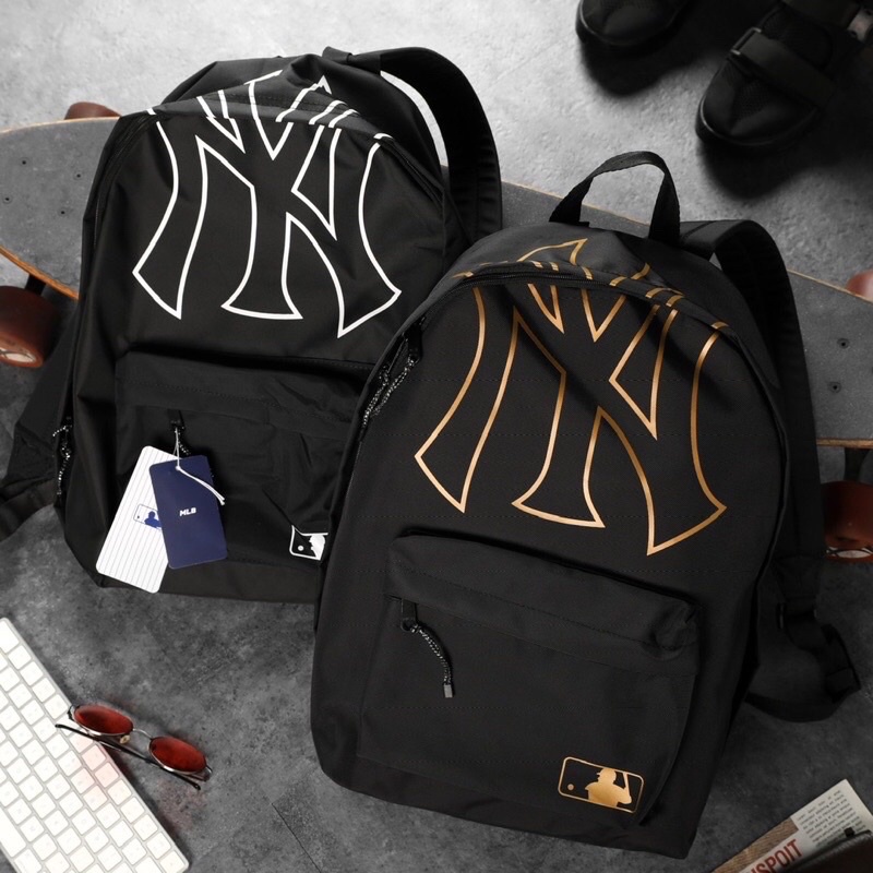 Balo MLB LOGO NY Basic Backpack - Balo Nam Nữ Thể Thao MLB Chất Liệu Vải Canvas Cao Cấp Chống Thấm - Bánh Mì Store