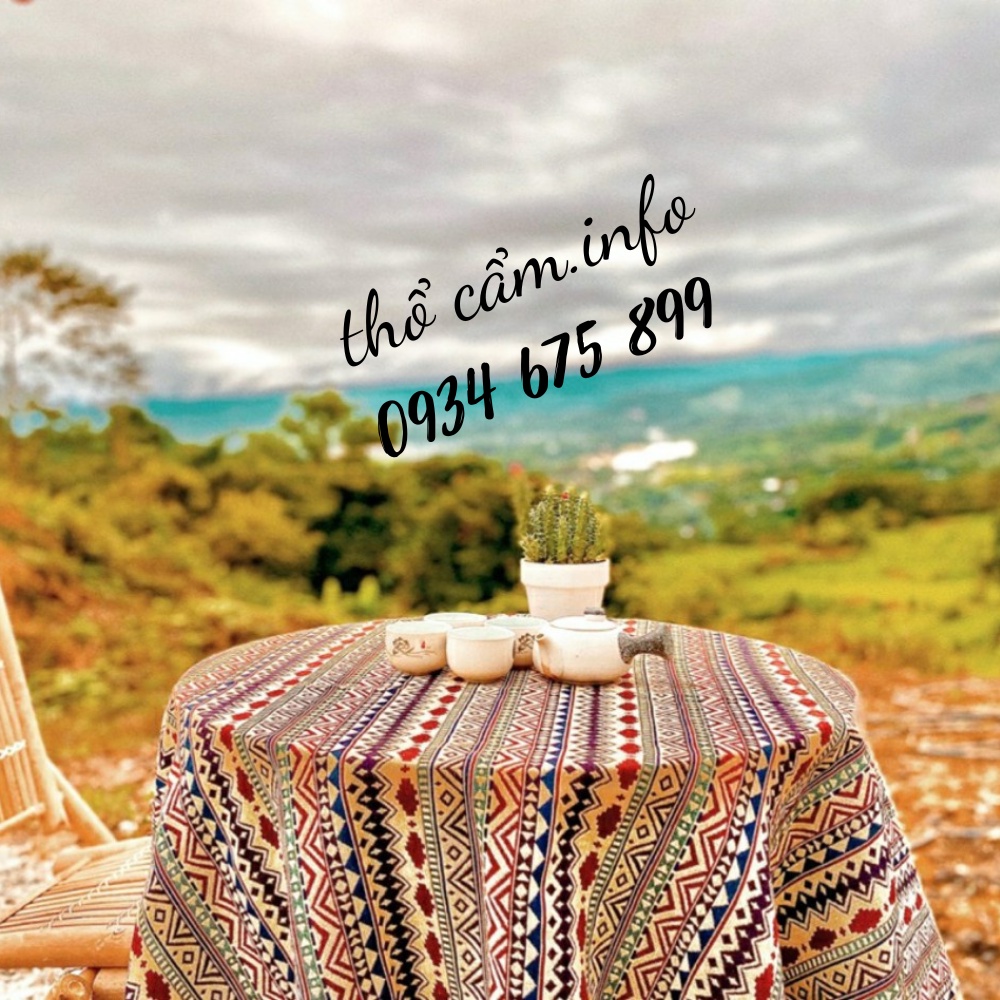 Vải thổ cẩm, khăn trải bàn thổ cẩm, khăn trải bàn vintage kích thước 1m, 2m và 3m( khổ vải cố định 1.5m)