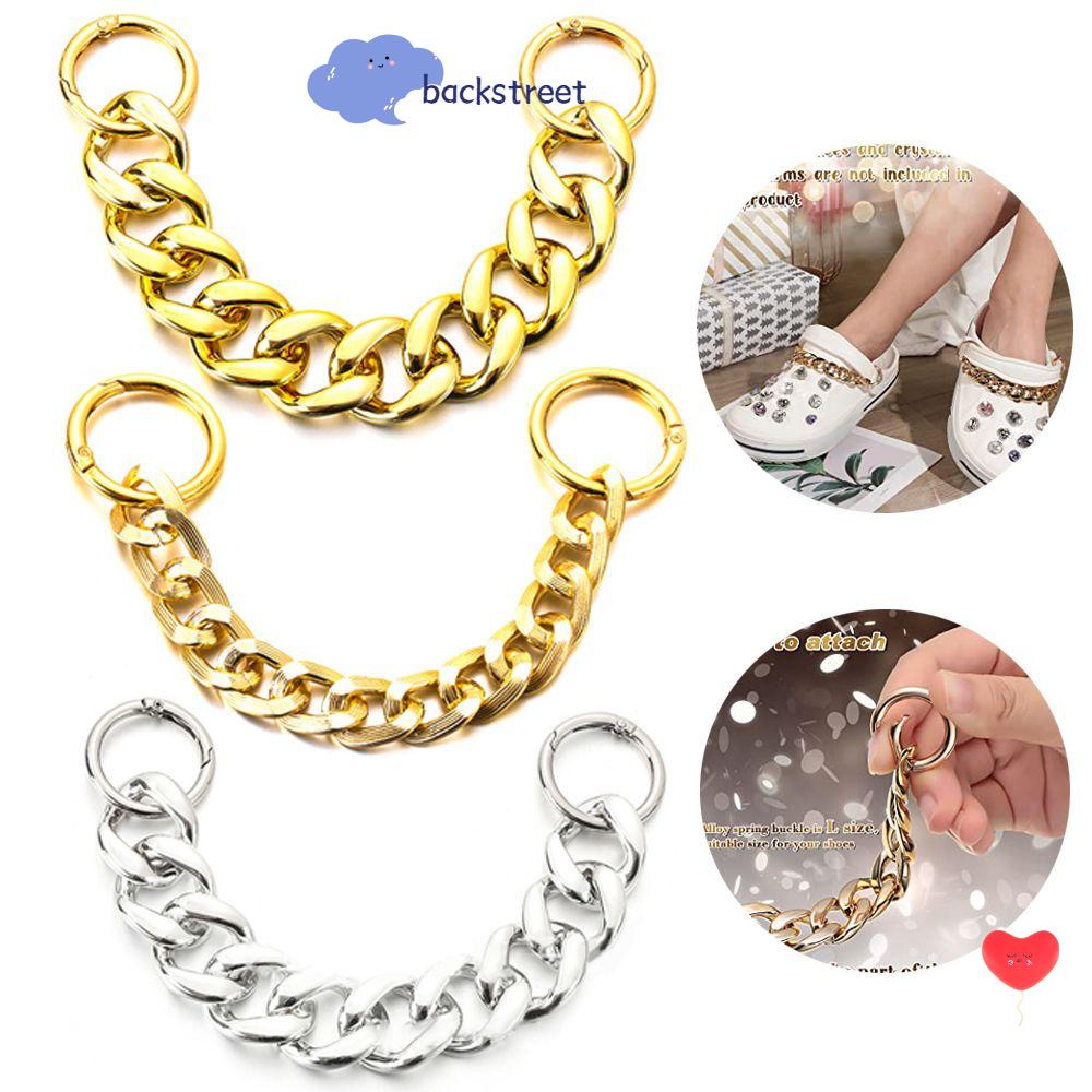 Dây Xích Kim Loại Đeo Giày Cao Gót Thời Trang Cho Nữ ​ Xăng đan Trang Trí Thời Trang Dành Cho Nữ