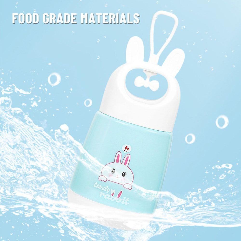 KUNHEV Bình Nước Thủy Tinh 380ml Họa Tiết Hoạt Hình Dễ Thương