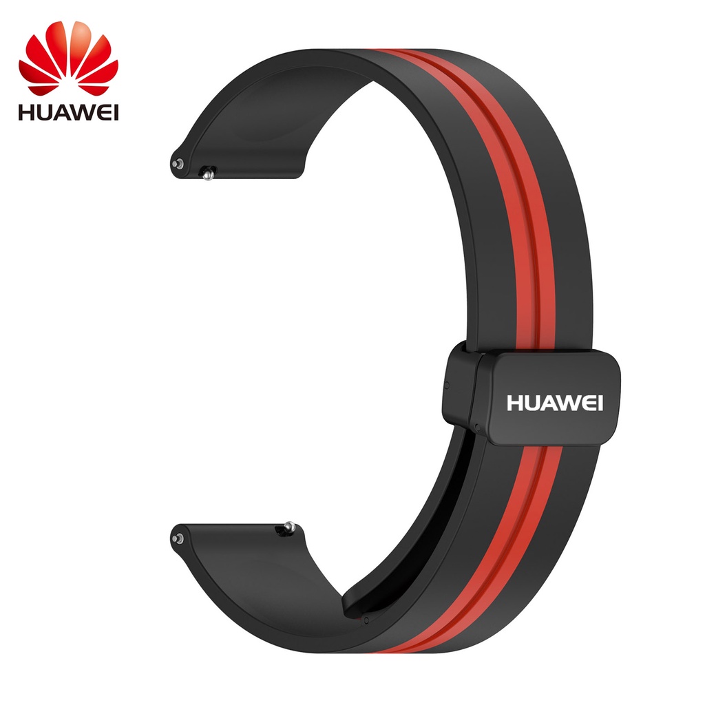 Phù Hợp Dây Đeo Silicon Hai Màu Có Khóa Cài Nam Châm Cho huawei watch gt3 / gt2 46mm / gt2 pro / watch3 pro / gt2e glory magic2 / gs3 / gs pro sports 22mm