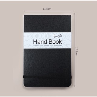 Sổ ngang Seami Art vẽ màu nước 300gsm - A5 A6 Bìa da xinh xắn