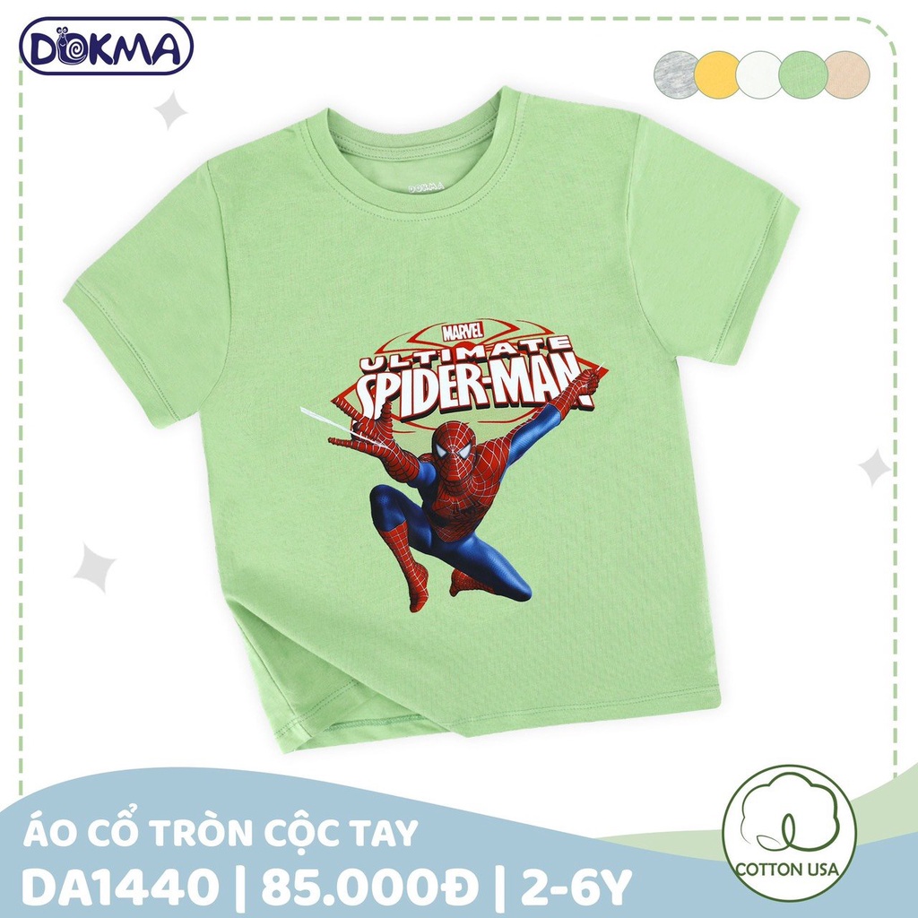 Áo cộc tay bé trai hình người nhện Dokma  DA1440