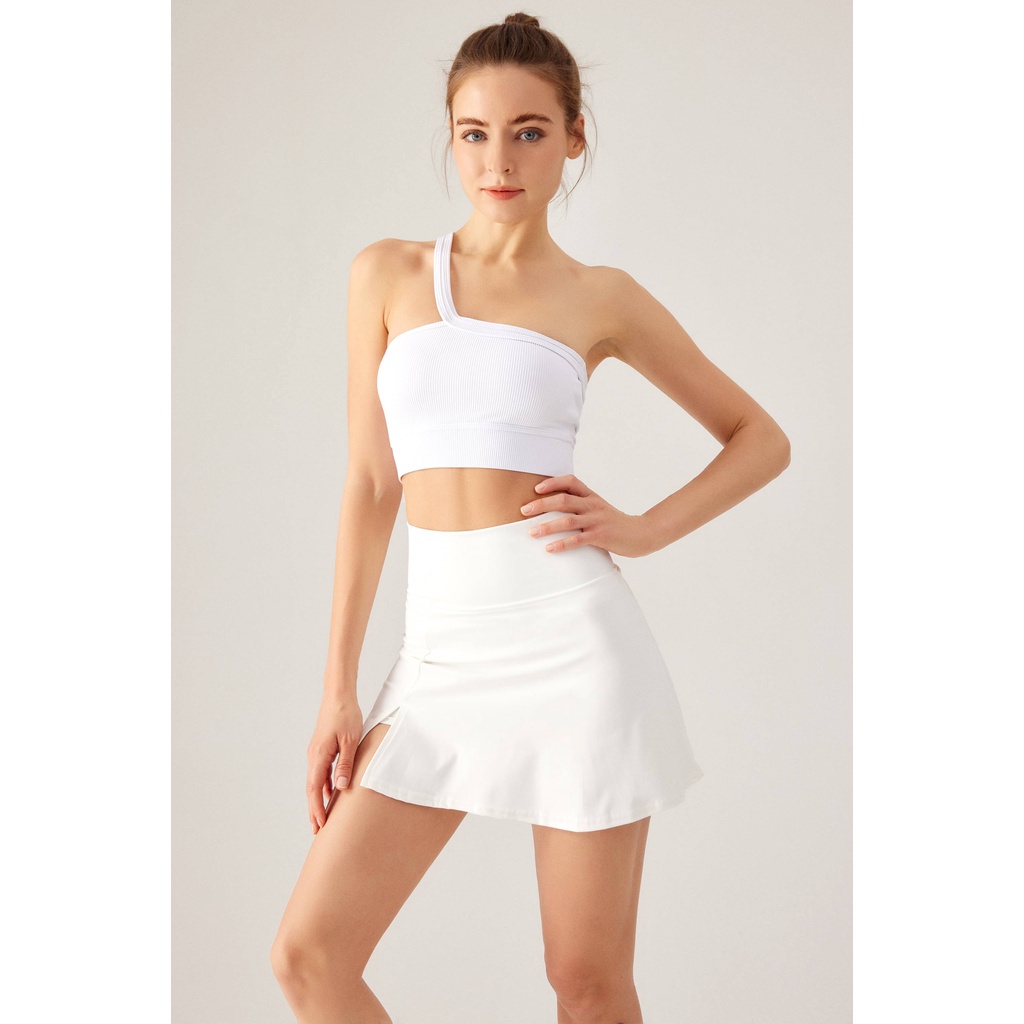 Chân váy tennis chân váy thể thao váy quần vợt 2 Trong 1 Lưng Cao Mau Khô Thời Trang Tập gym Yoga