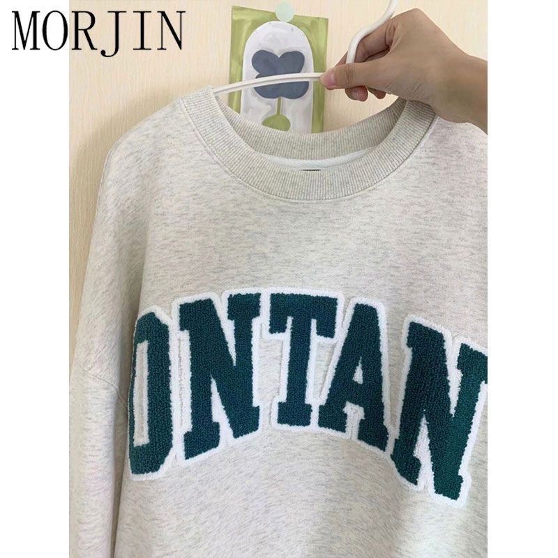 Áo Sweater Morjin Nỉ Chân Cua ONTAN Dáng Rộng Áo Cổ Tròn Nỉ Da Cá Phong Cách Hàn Quốc Mùa Thu Đông | BigBuy360 - bigbuy360.vn