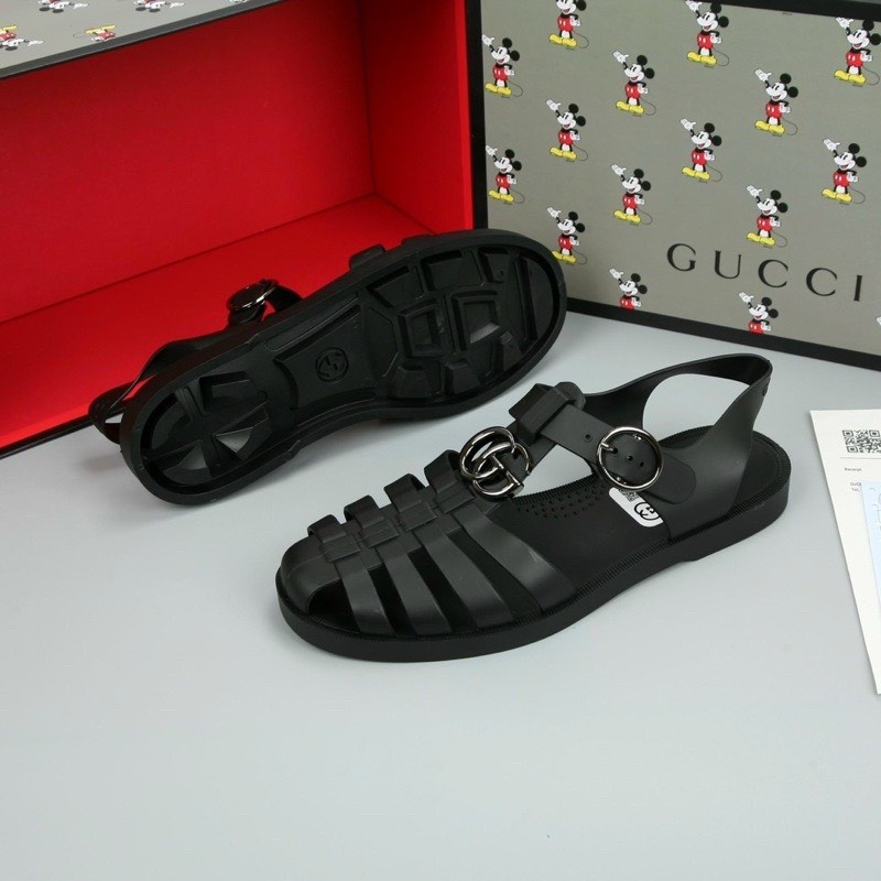 Dép Dọ Gucci , Dép dọ sandal GC Quai Hậu Gc Quai Da Cao Cấp Phù Hợp nhiều lứa tuổi phong cách full box