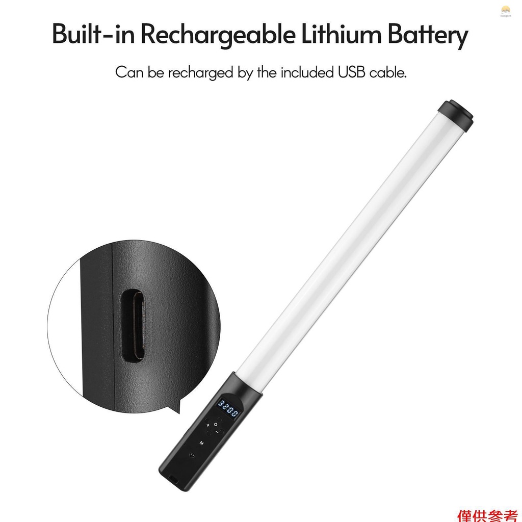 Đèn LED Ống Cầm Tay 3200K-5500K Có Thể Điều Khiển Từ Xa Dùng Để Quay Video / Chụp Ảnh Chân Dung