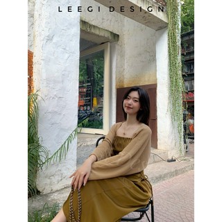 Váy 2 dây lụa đan eo LiLiQiQi By LeeGi hàng thiết kế