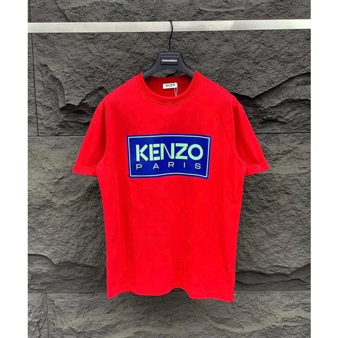 Áo Thun Nam Nữ Màu đỏ in hoạ tiết - Áo Phông đỏ bbr, kenzo cotton 100% mềm mịn thoáng mát