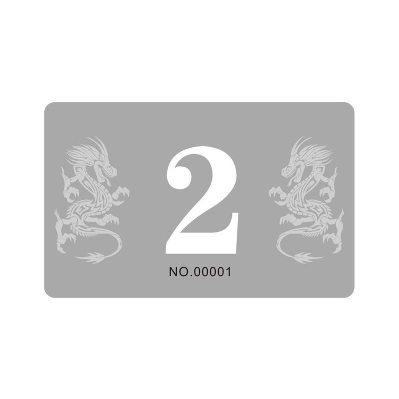 Frosted Chip Card, a Set of Waterproof Thickened and Hardened Entertainment Reward Codes for Playing