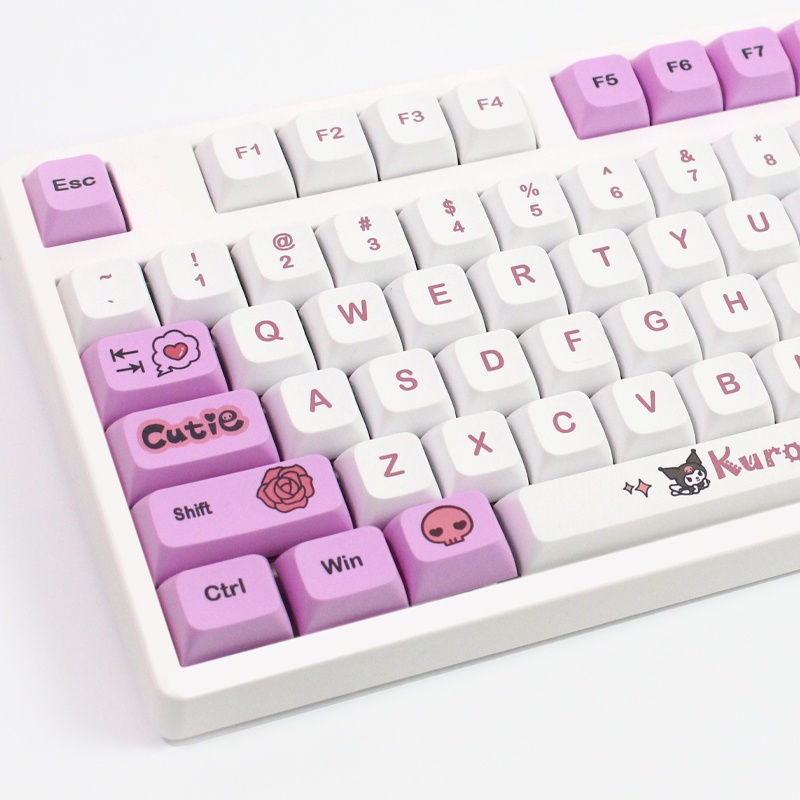 Nút bàn phím cơ Kuromi PBT keycap - XDA profile - 132 nút