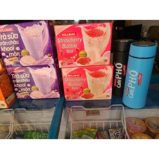 Combo 2 hộp trà sữa trân châu hillway,tặng kèm bình giữ nhiệt