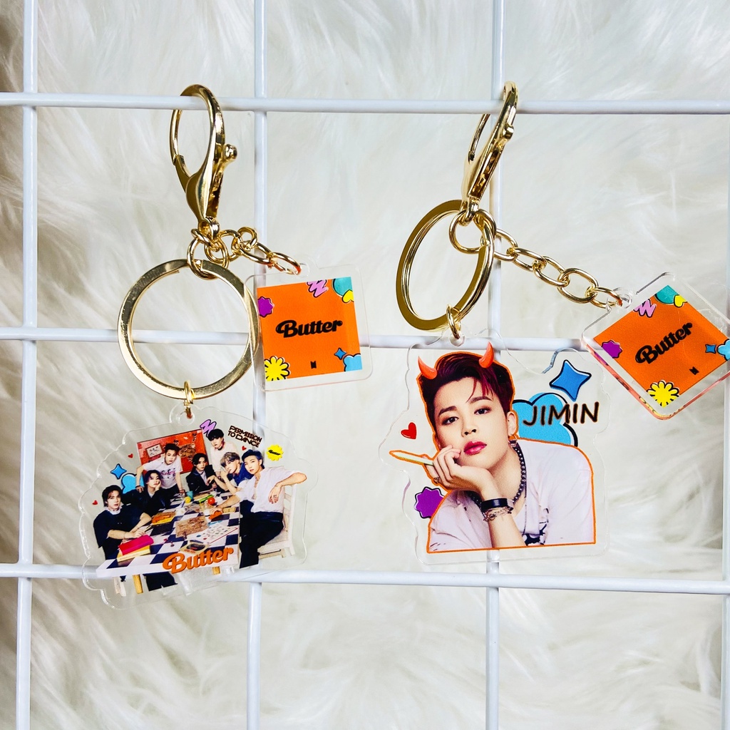 BTS Key Chain Butter Album 2-piece Acrylic Key Cute Creative Pendant